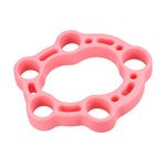 uxcell Finger Stretcher Exerciser, 10LB Silicone Hand Grip Strengthener Finger Strength Trainer for Rock Climbing Athletes Workout Pink