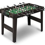 SereneLife Full Size Foosball Table, 48” Competition Sized Babyfoot Table, Portable Soccer/Football Game Table-for Home, Arcade Game Room, Bars, Parties, Friends, Family- Kids & Adults 2 to 4 Players