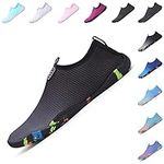 Baofular Water Shoes Women Mens Barefoot Beach Aqua Swim Shoes Quick Dry Lightweight Sea Shoes for Pool Yoga Surf Snorkeling Diving Black 9 UK 43 EU