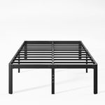 Nordicbed 18 Inch High Heavy Duty Full Size Bed Frame Metal, Platform Bed Frame Full Size No Box Spring Needed, Noise Free, Easy Assembly, Black