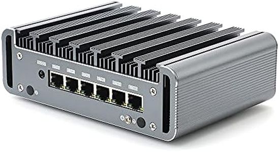 Firewall Hardware, VPN, Network Security Appliance, Router PC, Intel Core I3 8130U, RS36, AES-NI/6 x I211 Gigabit Nics/4USB3.0/COM/HDMI/Fanless, (Barebone, NO RAM, NO Storage, NO System)