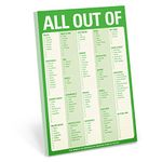 Knock Knock All Out Of Pad Grocery List Note Pad, 6 x 9-inches (Green)