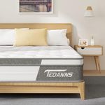 Full Mattress with Innerspring Hybrid, TEOANNS 10 inch Memory Foam Mattress Full in a Box, Double Mattress Full Size with Pressure Relief & Supportive