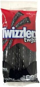 Twizzlers Black Licorice Twists 5 Oz. Bag (2 Pack)