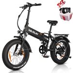 VARUN Folding Electric Bike, 20 inch*4.0 Fat Tire Electric Bike with 48V13Ah Removable Li-ion Battery, Aluminium Alloy Electric Bicycle with LCD Display, Range up to 110KM