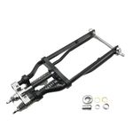 HONGK- BLACK SPRINGER FRONT END +2" OVER STOCK LENGTH WISHBONE Compatible with HARLEY & CUSTOM BIKE [B07M8DRPSG]