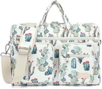 canvaslife 15-15.6 inch Laptop Shoulder Bag, for MacBook Pro 16, Hp Lenovo Dell 14 inch Waterproof Messenger Bag Case Sleeve (New cactus)