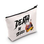 LEVLO Boys Lost Show Cosmetic Make Up Bag Boys Fans Gift Death By Stereo Makeup Zipper Pouch Bag For Friend Family, Death By Stereo