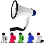 Technical Pro Lightweight 300M Range Portable Megaphone Bullhorn with Strap, Siren, and Volume Control, Compact Design, 20 Watts, Good for for Trainers, Coaches, Teachers