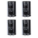 Capacitor Kit, Electrolytic Capacitor 4Pcs 30x50mm Audio Electrolytic Capacitor 10000uF 63V Electronic Component for Amplifier