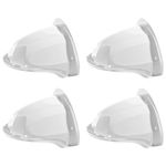 UKCOCO 4pcs Security Camera Rain Cover Dome Cover Security Camera Sun Cover Shield Protector Shade Weatherproof CCTV Outdoor Camera Weather Protection Shelter Sunshade