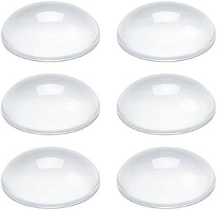 EBUKTUK 6pcs Door Handle Bumpers for Reducing Noise, Thickened Clear Door Knob Bumpers to Protect Walls from Doorknob Damage, Clear Door Bumper, Cabinet Door Bumpers Fridge Door Bumpers (40 * 40mm)