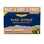 Park Avenue Premium Men’S Soap, Shea Butter+ Coconut Oil, 125G (Buy 3 Get 1)