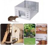 Mouse Trap Cage，Humane Mouse Trap，Mouse Catcher for RodentSliding Door Household Mousetrap for Indoor Outdoor Use