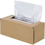 Fellowes Powershred Waste Bags for AutoMax 500C & 300C Auto Feed Shredders, 50 Bags & Ties 3608401, Opaque, 16-20 Gallon