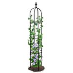 Garden Obelisk Trellis, Plant Support for Climbing Vines and Flowers Stands