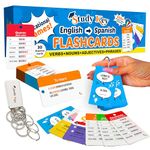 500+ Spanish Verb Flash Cards for Adults & Kids Spanish Vocabulary Flash Cards Learning Spanish Verb Conjugation, Nouns, Adjectives & Phrase, Spanish Flash Cards for Adults Beginner English Speakers