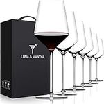 Red Wine Glasses Set of 6- Premium 