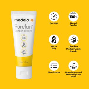 Medela Purelan Lanolin Nipple Cream 37g – Soothes & Protects
