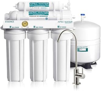 APEC Water Systems ROES-50 Essence Series Top Tier 5-Stage WQA Certified Ultra Safe Reverse Osmosis Drinking Water Filter System