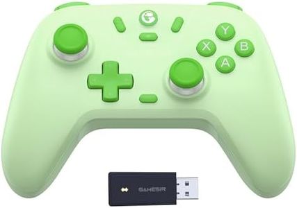 GameSir Nova Lite 2.4g Wireless Controller for Windows PC, iPhone, Android, Switch & Steam Deck, Bluetooth Controller Gamepad with Hall Effect Trigger,Turbo,Rumble Vibration (Green)