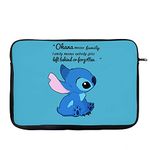 Ohana Means Family Ohana Quote Birthday Gift Christmas,Friendship Laptop Sleeve, Laptop Organiser, Laptop Case Office use. (14")