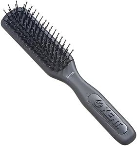 Kent AH11G Airhedz Pro Narrow Pin Hair Brush (Fine Pin, Grey) - for Taming and Straightening