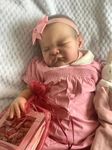 Ardol 20 Inches So Truly Sweet Sleeping Reborn Baby Doll with Bow Headband Realistic Newborn Girl Dolls Look Real, May God Bless You