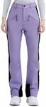 HIGH EXPERIENCE Ski Pants for Women Snow Fleece Lined Snowboard Soft Shell Slim Fit Fitted Insulated Waterproof Windproof Hiking Warm (X-Large, Light Purple)