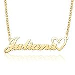 Name Necklace Personalized 18K Gold