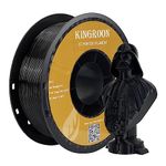 Kingroon Filament, PETG Filament 1.75, PETG Filament Black 1.75mm, 3D Printer Filament Black PETG Filament, Dimensional Accuracy +/- 0.03mm, 1KG Spool (2.2 LBS) 3D Printing Filament for 3D Printer