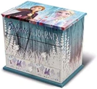 Frozen Musical Jewellery Box 3 Drawers 2 Jewellery Organisers for Wardrobe Storage Ornaments Holiday Home Items Unisex Adult, Multicolour (Multicoloured), Single