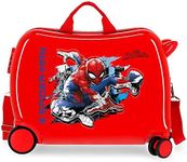 Marvel Spiderman Geo Red Kids Rolling Suitcase 50 x 38 x 20 cm Rigid ABS Combination Lock 34 Litre 2.1 kg 4 Wheels Hand Luggage