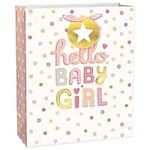 amscan Hello Baby Girl Dots Paper B