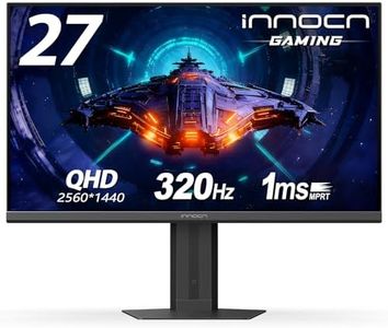 INNOCN 27" Gaming Monitor 2K QHD 2560 x 1440P 240Hz 320Hz 1ms IPS PC Computer Display, HDMI 2.1, DP 1.4, HDR 400, Eyes Care, Height/Pivot Adjustable, VESA Mountable, 27G2T