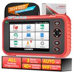 LAUNCH CRP123E Plus OBD2 Diagnostic Tool, Full Systems OBD/OBD2 Scanner for ENG/AT/ABS/SRS/DOOR/EPB/EES/TPMS/AFS Etc, Code Reader with 3 Reset Service SAS Reset, Oil Reset, Throttle Reset, 2024 Model