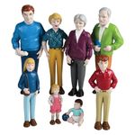 Marvel Pretend Play Family - Caucasian Dolls - Set of 8