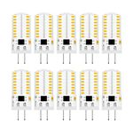 TIANZHILANSKY Pack 10 Mini G4 LED Bulb Dimmable 110V 120V 2.6W 280 Lumens 64pcs Silicone Lamp Equivalent to 20W Halogen Bulb Replacement Warm White 2700K-3200K 3000K Home Lighting