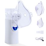 Portable NEBULIZER (SMALL VOLUME) with Masks and Mouthpiece, Handheld Nebulizer Machina for Kids and Adults Travel or Home Use