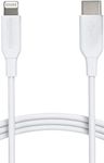 Amazon Basics USB 2.0 Type-C to Lightning Cable (MFi Certified), 1.8 m, White