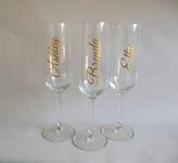 DIY Name Decals for Wine Glasses, Champagne Flutes, Water Bottles, Glassware, Gifts