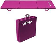 AJX Gymnastics Exercise Mat Tri Folding | Non Slip Eva foam,and 5cm 6ft x 2FT | Tumbling Mat for Protection against Hard Floors gymnastics floor mat Training Equipment - Pink