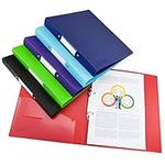 Rapesco 1659 Germ-Savvy Antibacterial, A4 2-Ring PP Ring Binder, 35 mm Spine, Assorted Colours, Set of 6