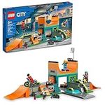 LEGO City Street Skate Park Building Toy Set, Includes a Skateboard, BMX Bike, Scooter and in-line Skates, Plus 4 Minifigures for Pretend Play, Fun Gift for Kids and Skating Fans, 60364