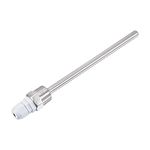 sourcing map 8mm Dia G1/2 Thermowell Weldless Stainless Steel 304 150mm Length for Beer Fermenter