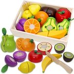 Wooden Play Food for Kids Kitchen C