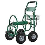 FDW Garden Hose Reel Cart Tools Outdoor Yard Water Truck Heavy DutyWater Planting, Green