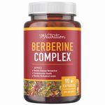 Berberine HCL Supplement | 1000mg | High Potency | Support Glucose Metabolism & Cardiovascular Health | 500mg Per Capsule | With Bitter Melon | Non-GMO, Third-Party Tested | 90 Ct. (45-Day Supply)