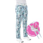 Royal & Awesome Tropics Golf Trousers for Men Slim Fit, Men's Golf Trousers, Funky Golf Trousers, Tapered Mens Golf Trousers