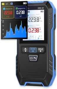 YUEHISY EMF Meter, Electromagnetic Field Detector with EF MF RF, Rechargeable RF Meter with Curve Mode, Sound-Light Alarm for Home Office
